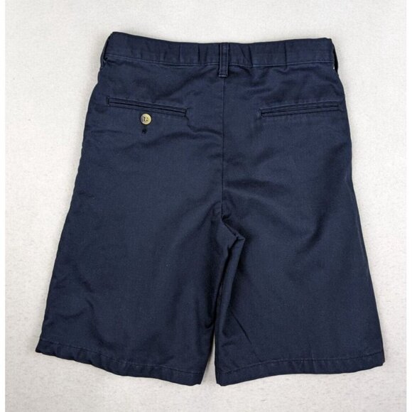 BOY'S BLUE CHINO SCHOOL UNIFORM SHORTS - SIZE 14 ADJUSTABLE WAIST - Picture 9 of 15